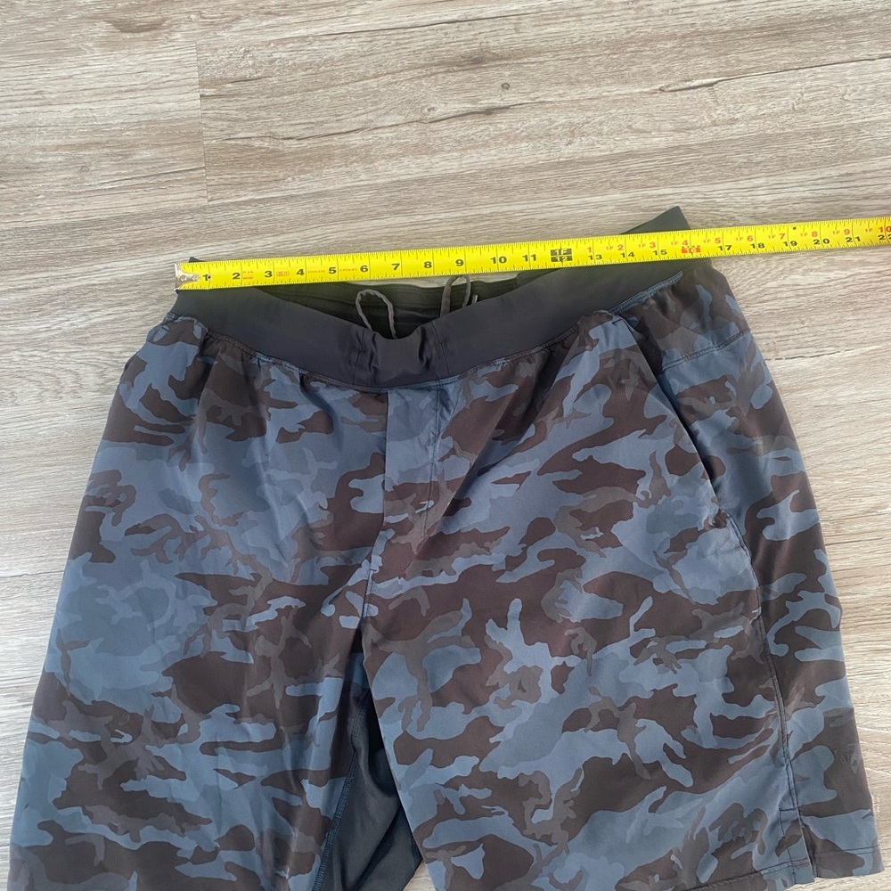 Lululemon Blue and Black camo shorts - Picture 6 of 8